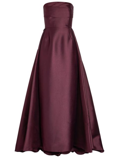 Solace London Tiffany Strapless Faille Gown