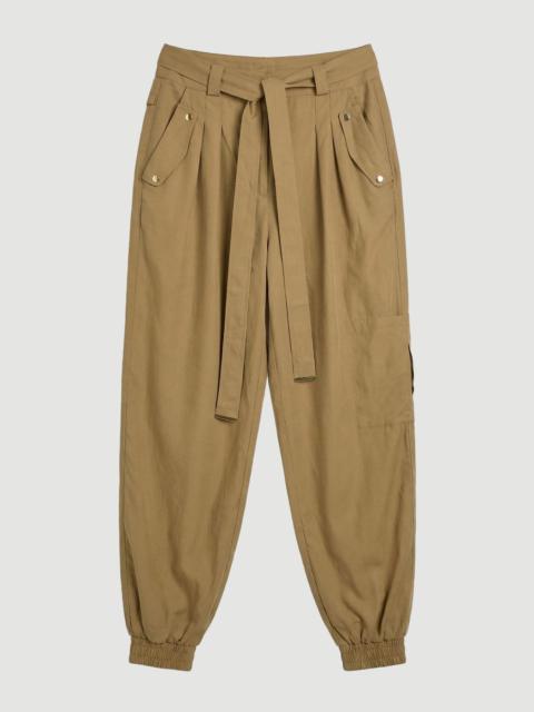 Cupro Utility Twill Woven Trouser