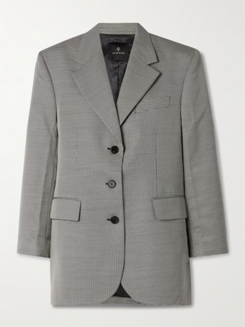Sara Houndstooth Wool-blend Blazer