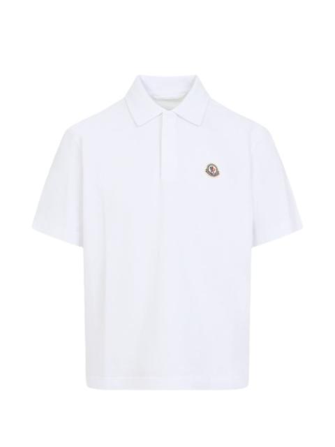 patch polo shirt