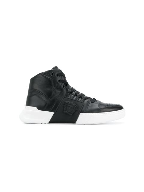 Medusa strap hi-top sneakers