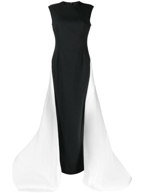 Flor sleeveless train dress