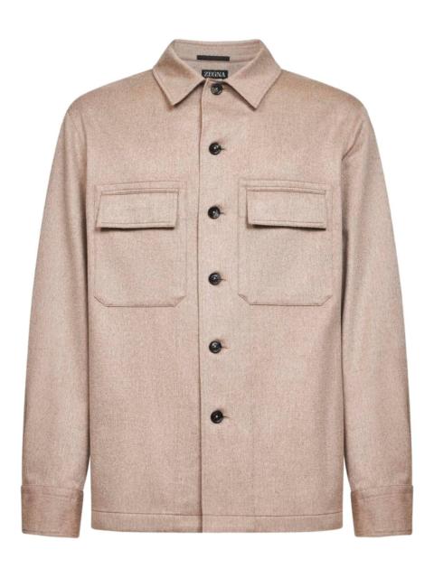 chest-pocket overshirt