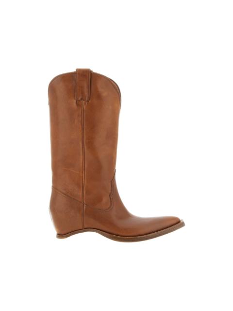 Heel-Less leather boots