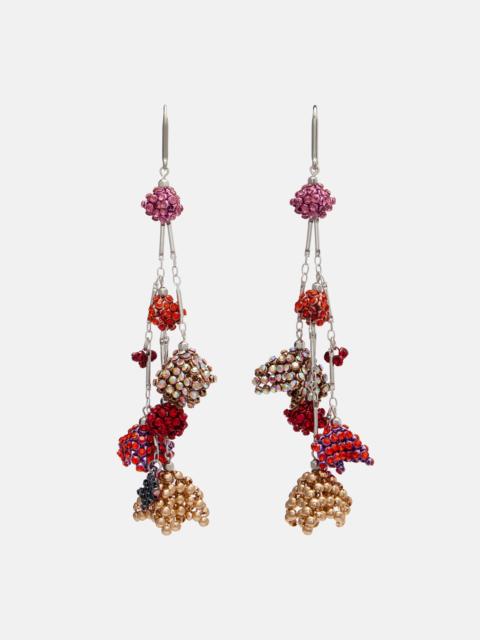 Catalina crystal-embellished drop earrings