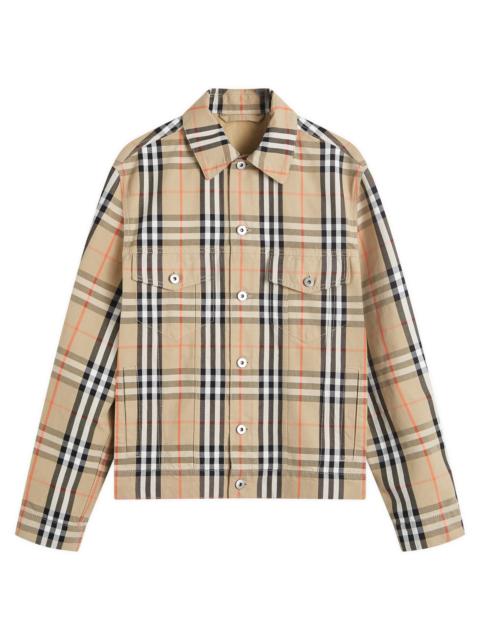 Burberry Check Denim Jacket