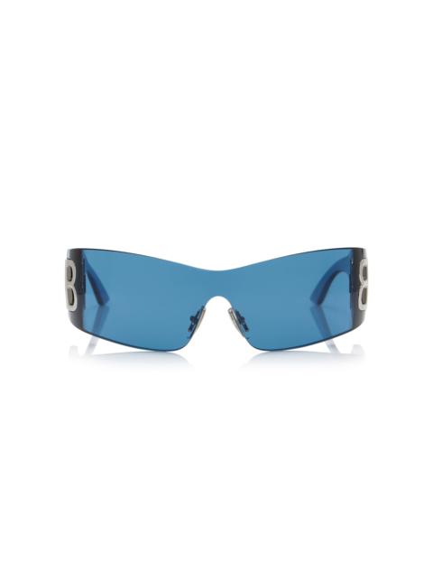 Bossy Mask Acetate Sunglasses blue