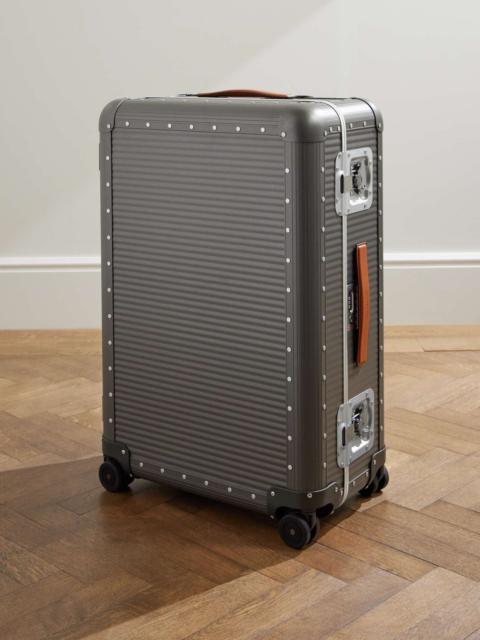 Bank Spinner 76cm Leather-Trimmed Aluminium Suitcase