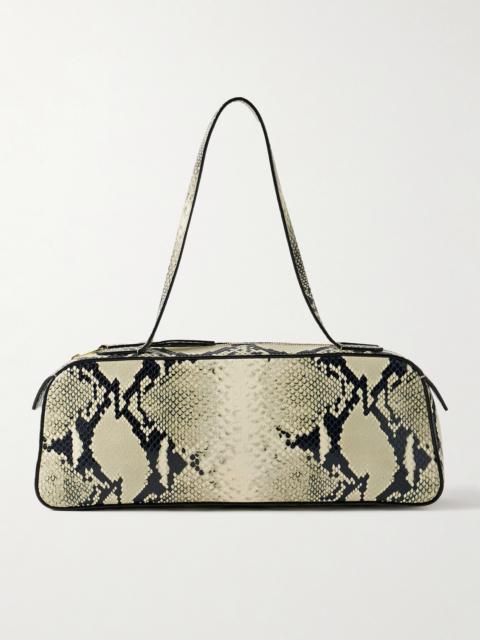 Simona Snake-effect Leather Shoulder Bag