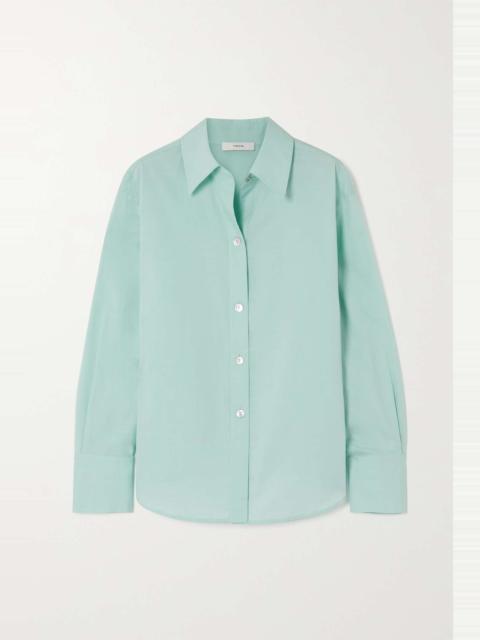 Gathered organic cotton-poplin shirt