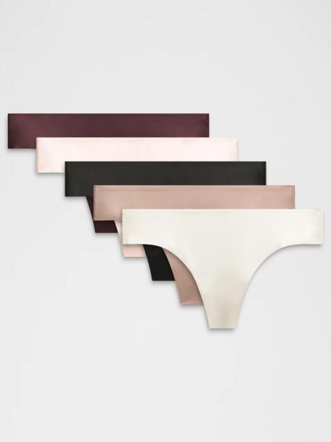 InvisiWear Mid-Rise Thong Underwear *5 Pack