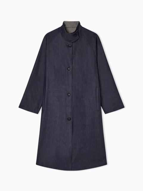 LIGHTWEIGHT COTTON DENIM COAT