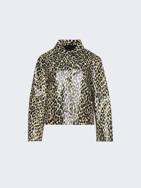 Leopard Jacket Canvas Beige