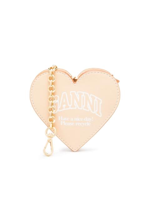 Funny Heart leather purse