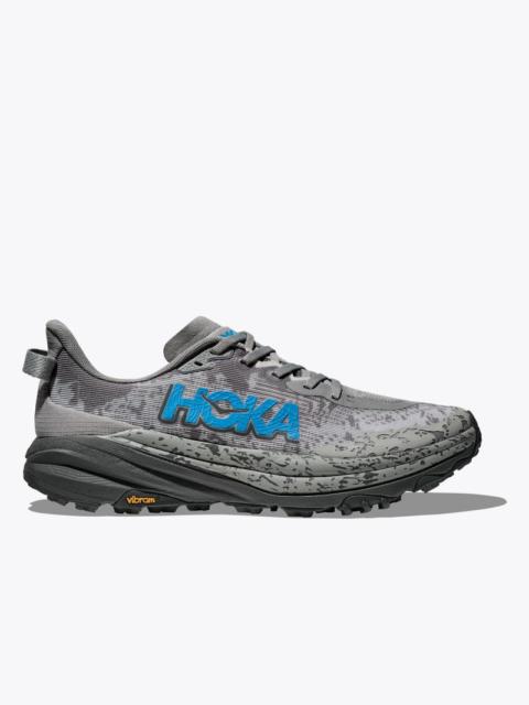 Men's Speedgoat 6 Shoes in Galactic Grey/Hoka Blue