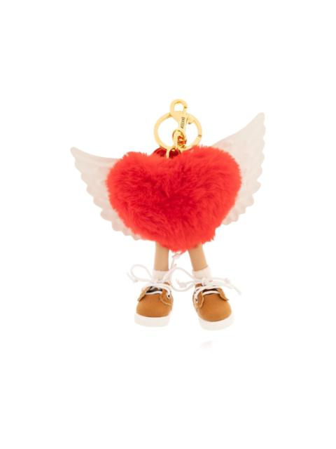 heart wings keyring