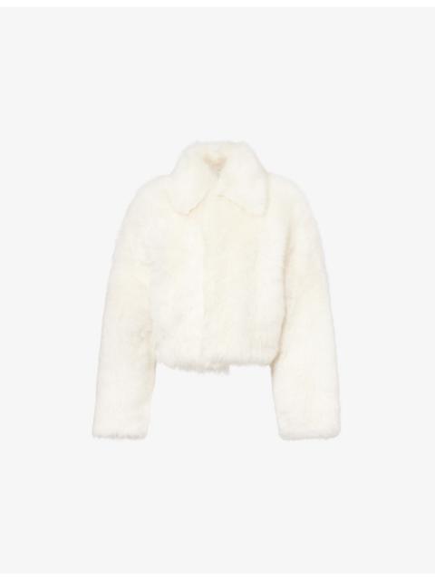 Cropped Regular-Fit Fur Jacket