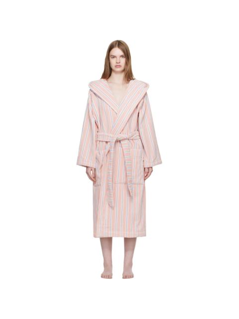 Pink Terry Hooded Bathrobe