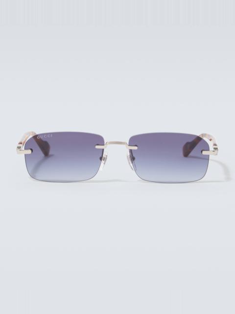 Rectangular sunglasses