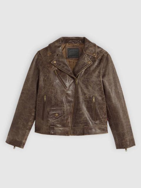 GENUINE LEATHER MOTO JACKET