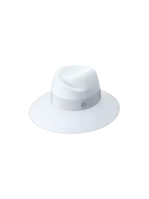 Virginie wool-felt fedora hat