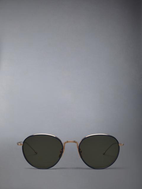 Titanium Round Sunglasses