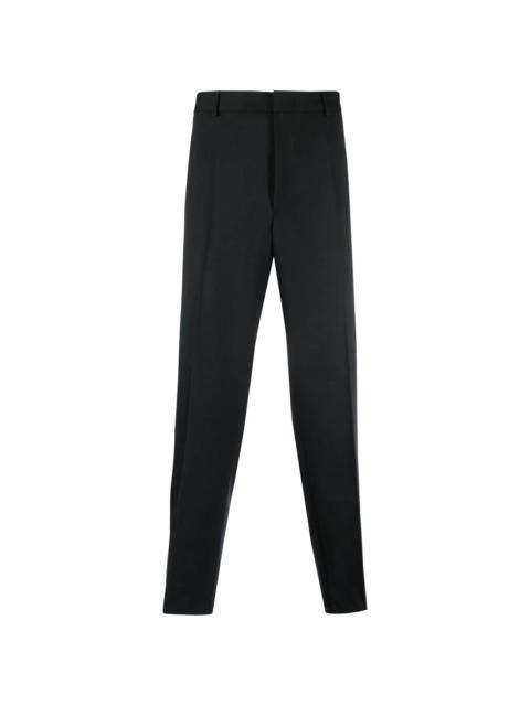 straight-leg tailored trousers