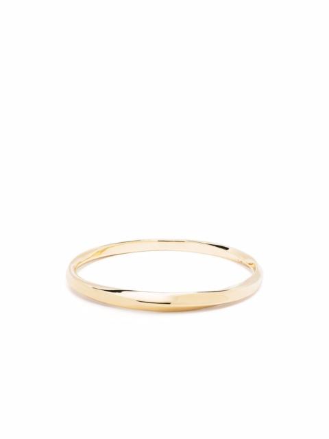 Infinity 9kt gold-plated bangle