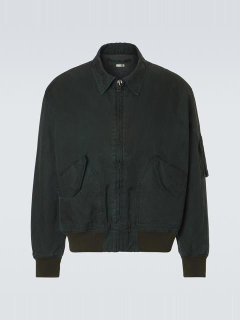 Vintage silk and cotton bomber jacket