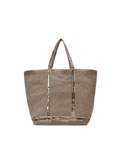Cabas linen tote bag