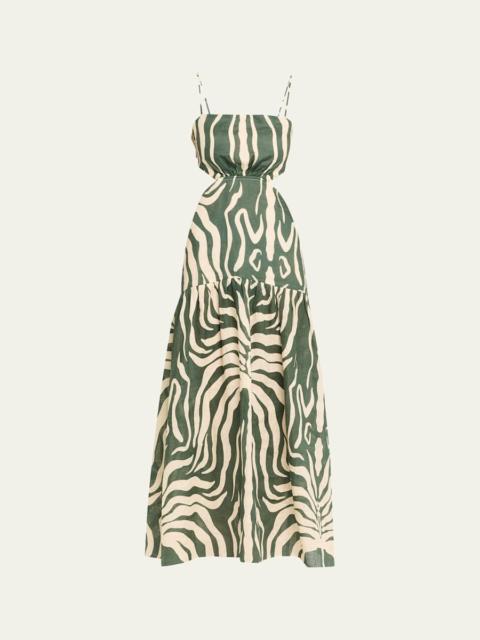 Sinfonia Marina Waist-Cutout Maxi Dress