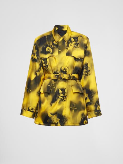 Printed Re-Nylon parka