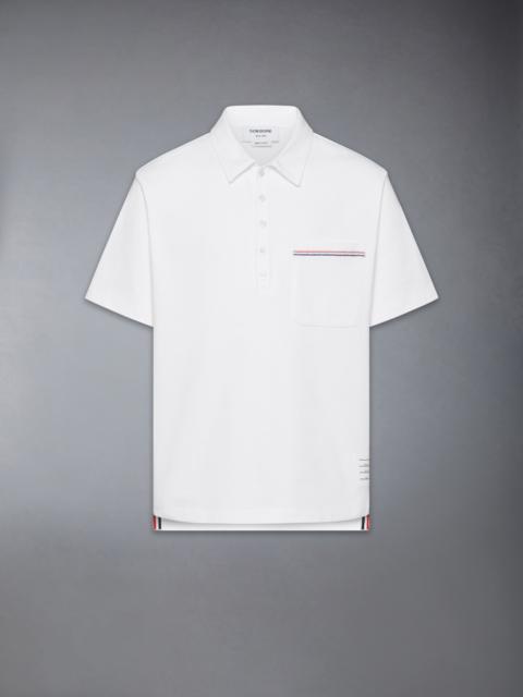 JERSEY RWB STRIPE OVERSIZED POLO