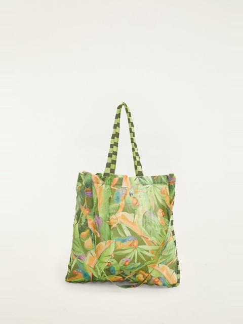 Green Bird Jungle Tote Fruit Bag