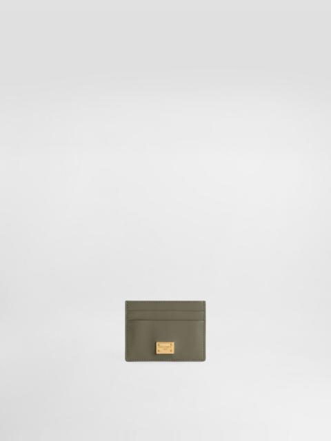 Plongé calfskin card holder