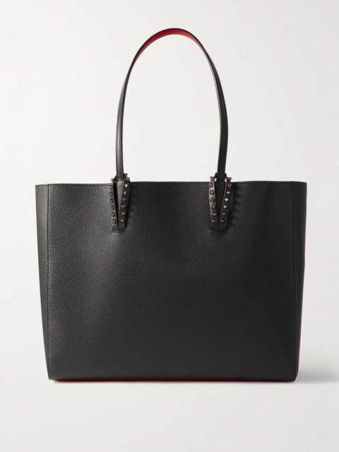 Cabata large studded textured-leather tote