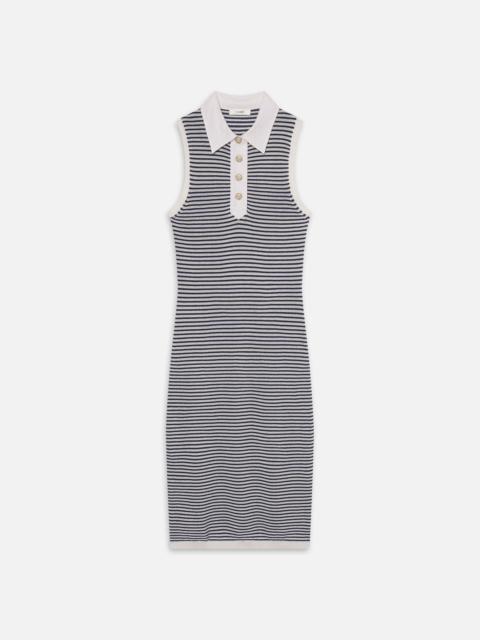 The Bold Stripe Dress in Navy Multi