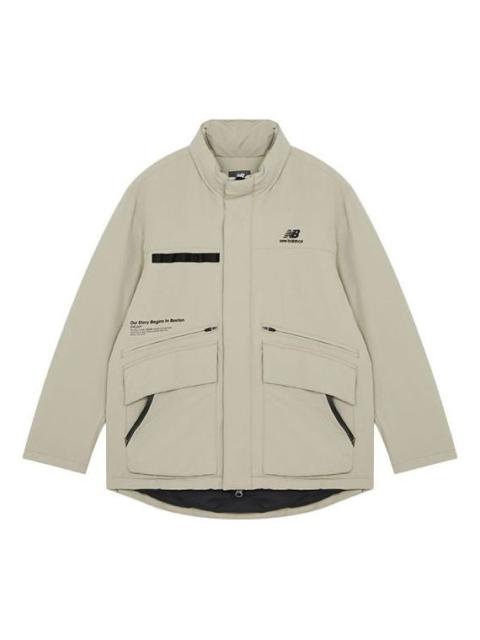 New Balance Logo Down Jacket 'Beige' 5PB42191-DB