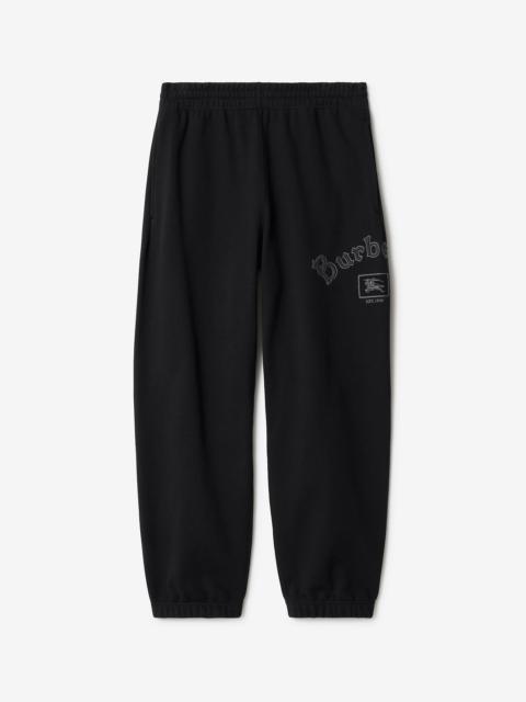 Gothic Logo Cotton Jogging Pants