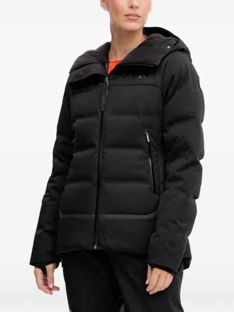 hooded padded ski jacket