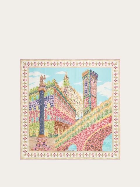 Palazzo print silk scarf