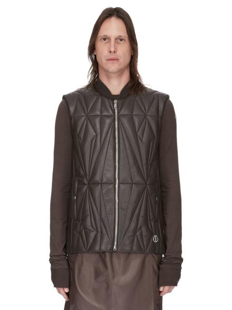 Moncler + Rick Owens Brown Geocamo Flight Vest