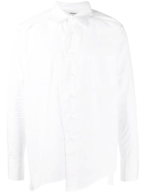 cut out-detail tailored shirt