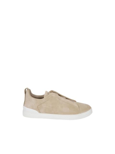 slip-on leather sneakers