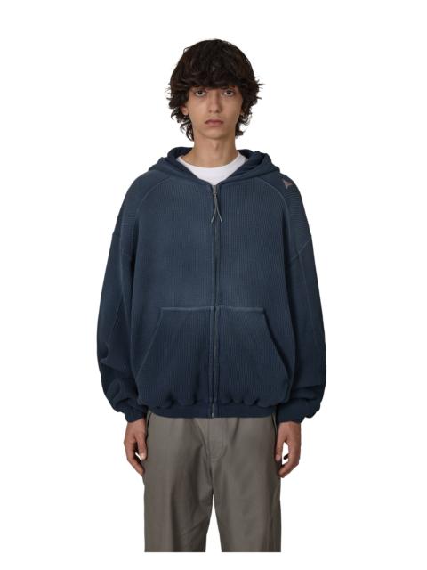 Bee Sun Faded Organic Waffle Zip Up Hoodie