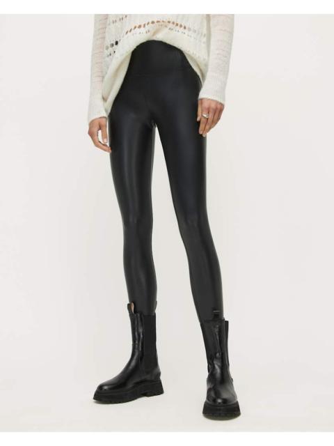 CORA LEATHER LOOK HIGH-RISE LEGGINGS