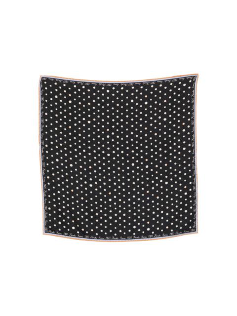 Falena Dots print silk scarf