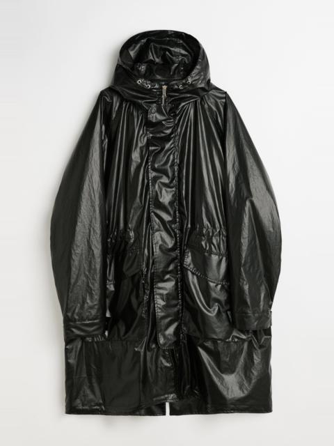 Tempesta Parka Black Rich Pleather Cotton