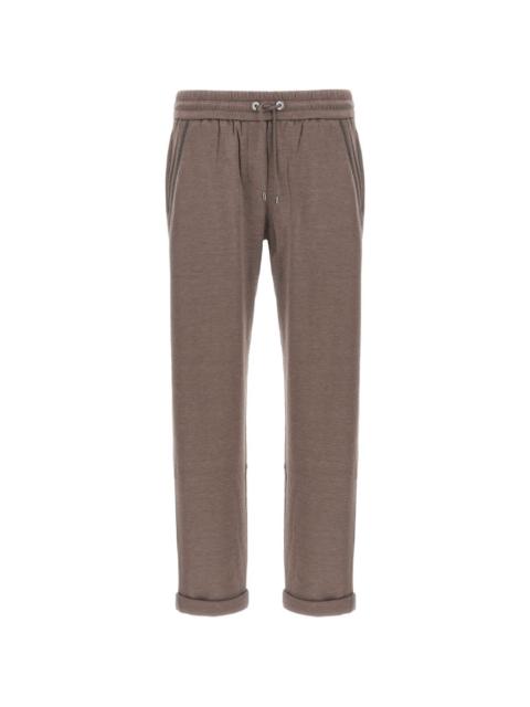 elasticated monile detail trousers