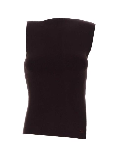 Aubergine Viscose Blend Tank Top